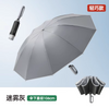 Parapluie de lampe de poche LED automatique, Super grand, trois plis, pluie ensoleillée, double usage, rotatif à 180 degrés, vente en gros