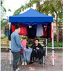 Tente pliante avec cadre en acier, auvent Pop-Up, impression personnalisée pour publicité extérieure, même exposition, 2x2M