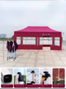 Tente de salon commercial avec cadre en diamant Hexagonal, série de haute qualité, pare-soleil extérieur pour événements en plein air et Promotions à grande échelle
