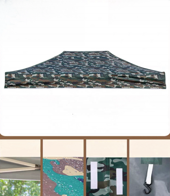 Grand pied en aluminium moulé sous pression, tente pliante imprimée personnalisée 3x4.5, auvent de belvédère pour tentes de salon commercial, publicité extérieure