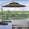 Pôle latéral piscine pliant patio tissu imperméable personnalisé pare-soleil extérieur en porte-à-faux jardin parasol parapluie soleil de plage