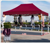 Tentes pop-up en acier personnalisées multidimensionnelles, auvent publicitaire pour événements d'affichage de salons commerciaux, cadre Hexagonal extérieur