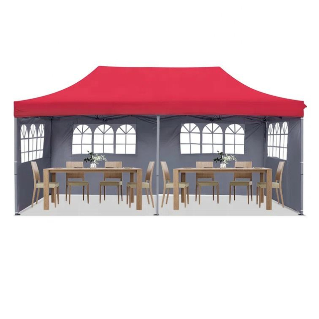 Tente auvent pliable avec logo personnalisé imprimé, 10x20 pieds, tente publicitaire pour salon commercial, vente en gros