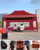 Tente d'exposition promotionnelle commerciale extérieure personnalisée, auvents pliants de stand de belvédère pour tentes d'exposition imperméables en aluminium