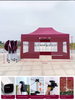 Tente de salon commercial avec cadre en diamant Hexagonal, série de haute qualité, pare-soleil extérieur pour événements en plein air et Promotions à grande échelle