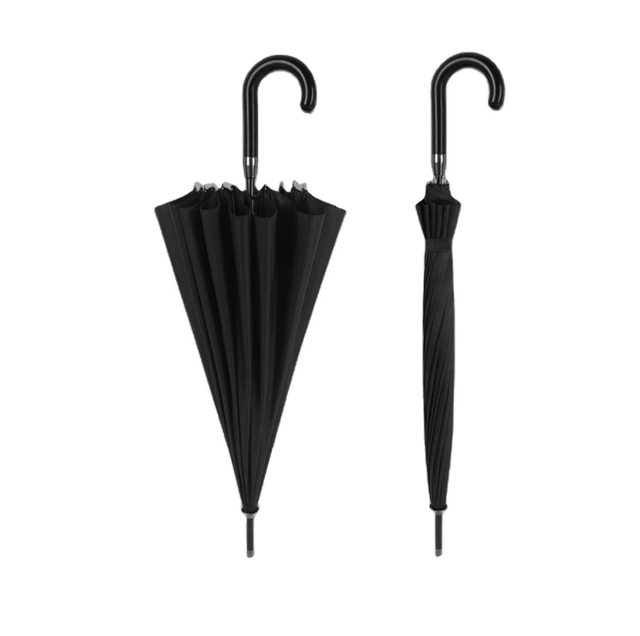 Parapluie de style golf à 2 couches, fabricant chinois, semi-automatique, logo imprimé à l'extérieur