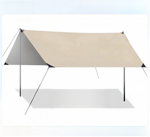 Bâche de camping résistante aux UV avec poteaux, auvent de Camping, bâche de tente de survie imperméable et ultralégère
