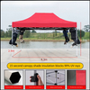 Auvent Pop up pliable de haute qualité, 2x2m 2x3m 3x3m 3x4.5m 3x6m, tente de salon commercial, gazébo publicitaire extérieur en tissu Polyester