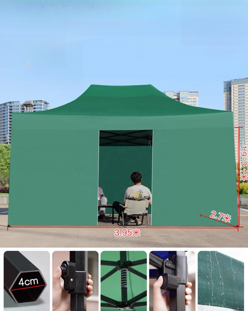 Auvent pop pliant en acier cathédrale de 28,6 mm, 0710 pieds, publicité imprimée personnalisée, tente de belvédère extérieure, tente de plage, tentes de salon commercial