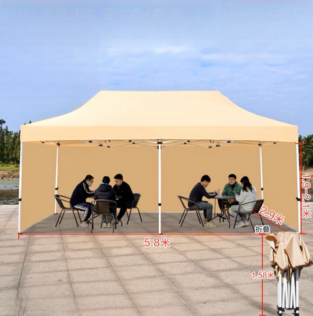 Tente d'événement Pop-up imprimée sur mesure, cadre en aluminium, paroi latérale en tissu et couverture en Polyester, tentes d'exposition imperméables en aluminium