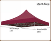 Tout nouveau produit 10x10 pieds, affichage personnalisé pour salon commercial, auvent publicitaire, tente Pop-Up 1200d, couverture de tente sans cadre