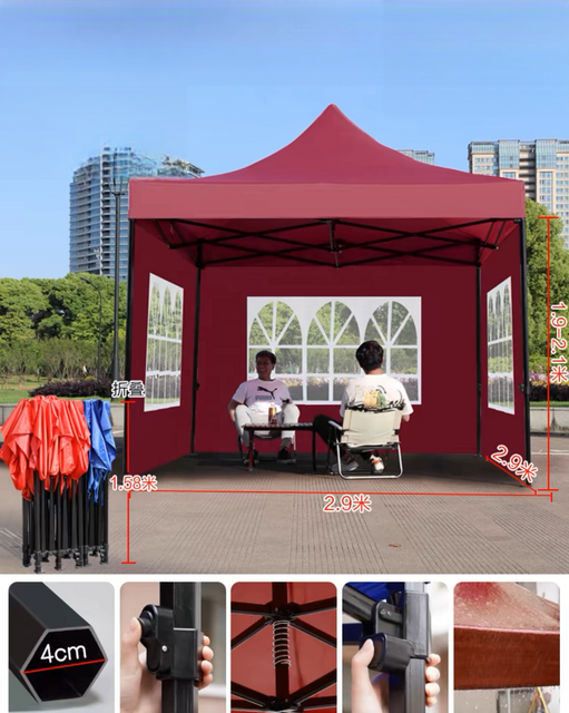 Offre spéciale de haute qualité Double couche personnalisée commerciale étanche avec murs pour tentes d'exposition étanches en aluminium