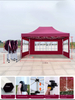Grand Gazebo pliable personnalisé, tente de fête, auvent extérieur, pare-soleil de jardin, salon commercial, auvent Pop-Up, cadre Hexagonal en diamant