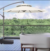 Pôle latéral piscine pliant patio tissu imperméable personnalisé pare-soleil extérieur en porte-à-faux jardin parasol parapluie soleil de plage